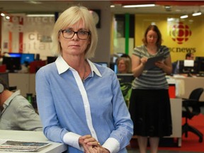 Shelagh Kinch, managing director for CBC Quebec  in the newsroom of CBC Quebec's English services in Montreal.