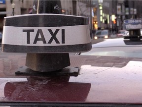 A Montreal taxi.