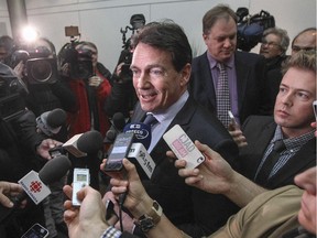 Pierre Karl Peladeau says if he becomes leader of the PQ, he'll he'll establish a think tank  to prove sovereignty is not a politically obsolete notion.  (John Mahoney / MONTREAL GAZETTE)