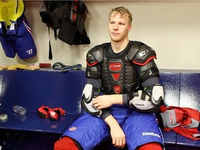 Canadiens forward Lars Eller after a practice at the Bell Sports Complex in Brossard on Oct. 4, 2013.