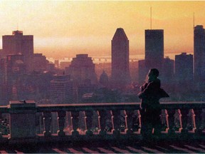 The Montreal skyline in the early 1990s.