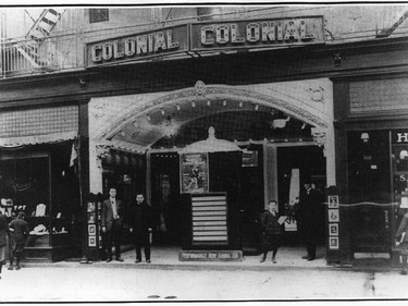 Then: A print of the Colonial Theatre from about 1915. The theatre was renamed the Regal in 1920.