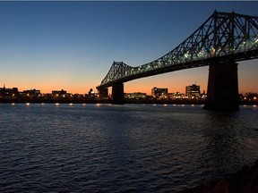 The Jacques Cartier Bridge remained open to traffic after Wednesday evening's accident.