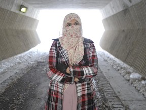 Zunera Ishaq, who wants to be allowed to wear her niqab during a Canadian citizenship ceremony, near her home in Mississauga, February 16, 2015.