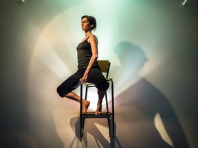 "Staying on the chair for 35 minutes is quite challenging. I don't want to give that impression at all, but make it as smooth as possible," said Maria Kefirova, a Montreal-based dancer who performs  in Memory of a Shadow.