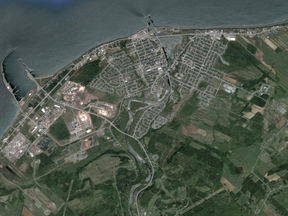 Matane, QC as seen from Google Maps.