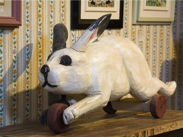 A rabbit on wheels bear witness to the inventiveness and sense of humour of his French Canadian ancestors says Picard.
