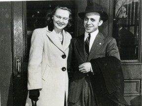 In Ottawa on March 15, 1946, David Shugar posted bail after being charged in connection with the federal investigation into spy activities, triggered by Ottawa cipher clerk Igor Gouzenko. Shugar is shown with his wife, Grace. He was acquitted twice of passing secrets to the Soviet Union and always maintained his innocence.