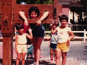 Karina Garcia Casanova (bottom left), her mother and her brother in Juanicas, an intimate portrait of mental illness.