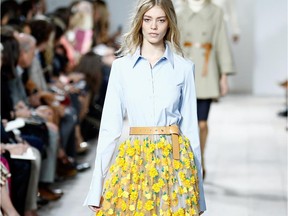 Michael Kors offered up bouquets of florals for spring 2015.