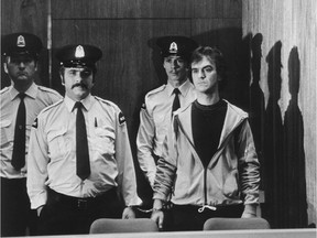 A 1981 Montreal Gazette file photo of Randall Tabah, who killed a Longueuil police officer.