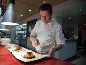 Chef Normand Laprise at his restaurant Toqué!