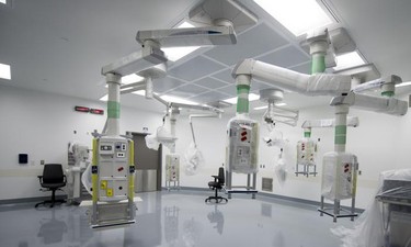 One of the new operating rooms at the  McGill University Health Centre's Glen site.