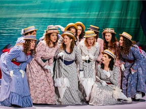 Actors perform during a dress rehearsal for The Pirates of Penzance by Gilbert & Sullivan presented by The Lakeshore Light Opera at Louise Chalmers Theatre in Pointe-Claire.