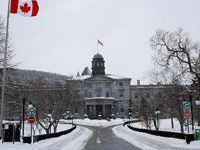 The view of McGill’s campus against the backdrop of Mount Royal from McGill College Ave. is one of Montreal’s iconic landscapes.