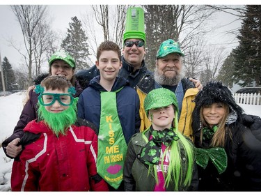 The Baggott family of St-Lazare  took it to the max for the 6th annual St. Patrick's Day parade in Hudson.