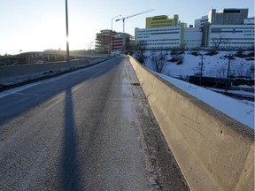 Montreal Gazette files: The ramp linking St Jacques St. to Ville Marie Expressway eastbound in Montreal on Monday, March 3, 2014.