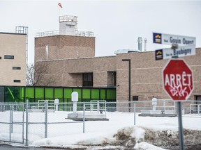 A view of the exterior of the Pierrefonds-Roxboro water treatment plant on Gouin boulevard in Pierrefonds, west of Montreal on Monday, March 30, 2015.