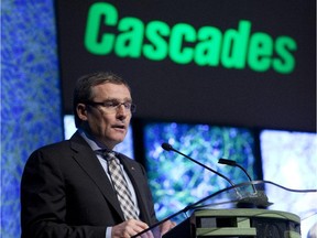 Mario Plourde, President and Chief Executive Officer at Cascades Inc.'s annual general meeting in Kingsey Falls, 150 KM east of Montreal, Thursday May 8, 2014.