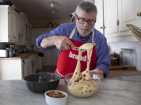 "Recipes are being ripped off right, left and centre," says Nick Malgieri, seen preparing a Cranberry Pecan coffee cake in Montreal on Nov. 16, 2012.
