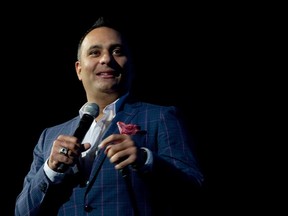 Russell Peters at the Bell Centre in October 2012.