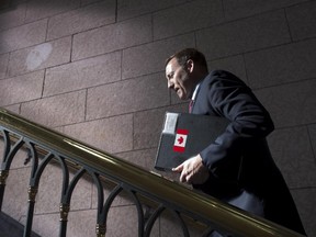 Justice Minister Peter MacKay leaves Question Period, Tuesday, March 10, 2015 in Ottawa.