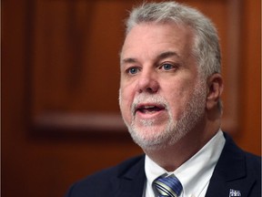 Exactly one year after coming to power in a general election, Quebec premier Philippe Couillard warned today that Quebecers are in for another “demanding” year.