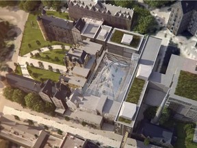 The proposed redevelopment of the Royal Victoria Hospital site by McGill University includes a 2,000- seat convocation hall/atrium that could be used by the community.