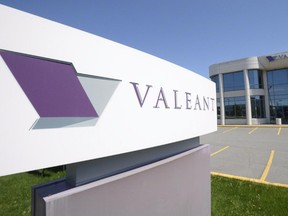 The head office of Valeant Pharmaceutical is pictured in Laval on May 27, 2013.