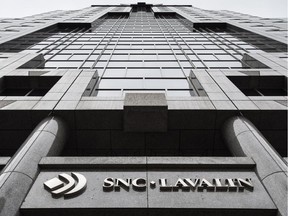 The headquarters of SNC Lavalin is seen Thursday, November 6, 2014 in Montreal.