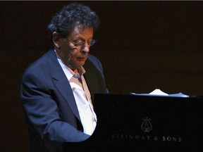 Composer Philip Glass at Carnegie Hall in New York City in 2006.