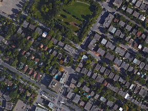 The corner of Fleury St. E. and Charton Ave. as seen from Google Maps.