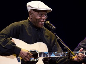Buddy Guy is in town on Saturday. Here he is seen performing at Eric Clapton's Crossroads Guitar Festival 2013 at Madison Square Garden on Saturday, April 13, 2013, in New York.