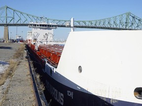 CWB Marquis is seen at the Port of Montreal on  April 1, 2015.