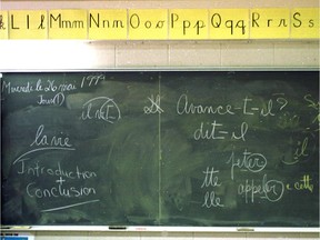 A school blackboard.