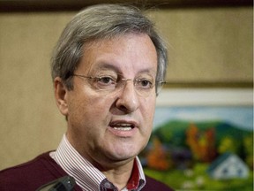 Saguenay, Que. Mayor Jean Tremblay, responds to reporters' questions in Saguenay, Que., on Saturday, September 1, 2012. In a decision that had an immediate impact in several cities and towns across the country, the Supreme Court of Canada ruled Wednesday that prayers cannot be recited before municipal council meetings in Saguenay, Que.