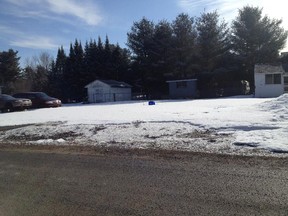 Lot at 1610 Leduc St. in St-Lazare. Owned by Allan Bassanden, the lot is slated to be sold in June for unpaid municipal taxes.