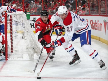 “At the end of the day, (Alex Galchenyuk) may never be a centreman," says Canadiens head coach Michel Therrien. "Right now it doesn’t look like he ever will be. He might be, he could be, but I don’t want to just focus on him."