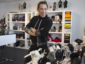 Montreal designer Simon Chang in his Chabanel offices and showroom.