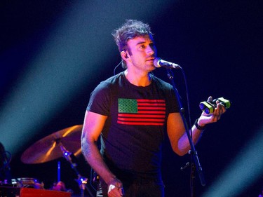 Sufjan Stevens performs Thursday night at Salle Wilfrid-Pelletier of Place des Arts in Montreal Thursday, April 30, 2015.