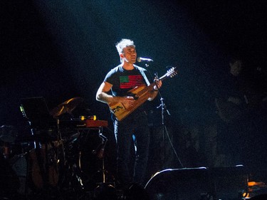 Sufjan Stevens performs Thursday night at Salle Wilfrid-Pelletier of Place des Arts in Montreal Thursday, April 30, 2015.