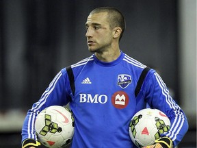 Goalkeeper Evan Bush may or may not play for the Impact on Wednesday during the CONCACAF Champions League final.