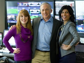 Morning News co-host Richard Dagenais, seen here with Jessica Laventure and Camille Ross, is among those being cut as the local show incorporates more nationally-produced segments.