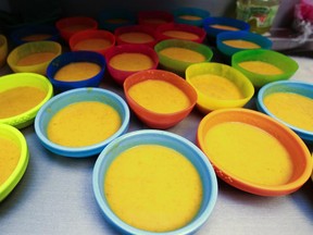 In this file photo from 2013, bowls of vegetable soup cool on the counter in the  kitchen of a Montreal daycare. (John Mahoney/THE GAZETTE)