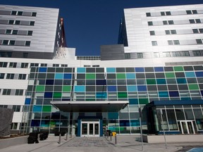 The entrance to the Royal Victoria Hospital at the MUHC's Glen site in N.D.G.
