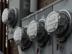 Some of these Hydro meters might be turning slower Wednesday night as some Hydro-Québec customers are powering down to protest the most recent rate hike.