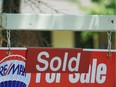 The New Housing Price Index reports that prices in Regina increased 58 per cent over the last six years, which is the highest increase among 21 metropolitan areas surveyed nationwide.

(A house "sold" sign in Oakville, Ont., Monday, July 23, 2012. The Canadian Real Estate Association says national home sales edged down 1.7 per cent month over month in November and were back where they stood in August.