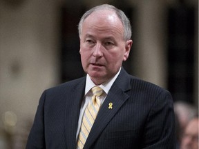 Foreign Affairs Minister Rob Nicholson responds to a question during question period in the House of Commons on Parliament Hill in Ottawa on Thursday, April 2, 2015.