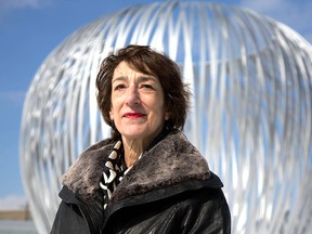 Montreal sculptor Linda Covit’s massive Havre installation resembles two hands joined at the wrists, providing comfort and protection.