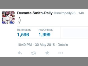The Saturday-night tweet of Canadiens forward Devante Smity-Pelly that offended more than one fans of the Anaheim Ducks, his former team.